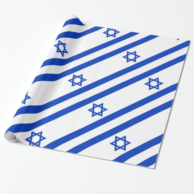 Israel flagga presentpapper (Utrullad)