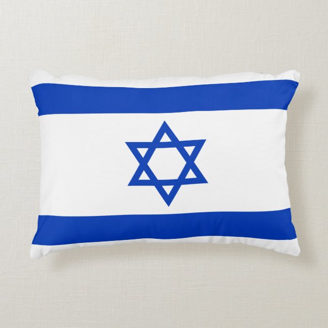 Israel Flagga Prydnadskudde (Framsidan)