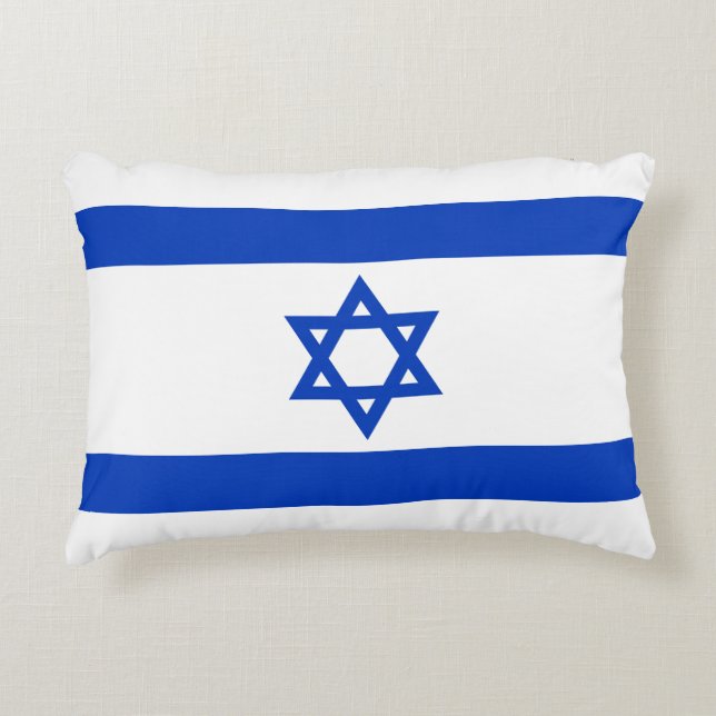 Israel flagga prydnadskudde (Framsidan)