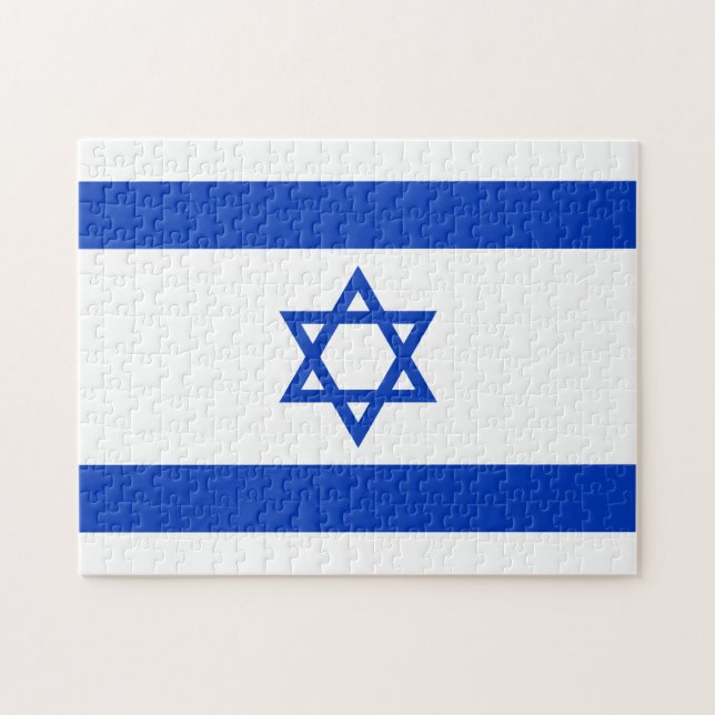 Israel Flagga Pussel (Horisontell)
