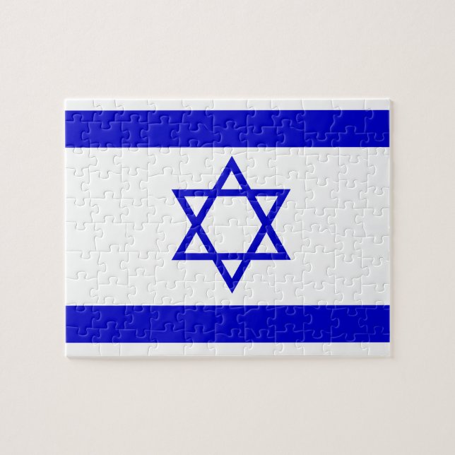 Israel flagga pussel (Horisontell)