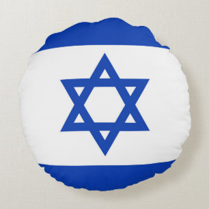 Israel flagga rund kudde