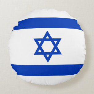 Israel flagga rund kudde
