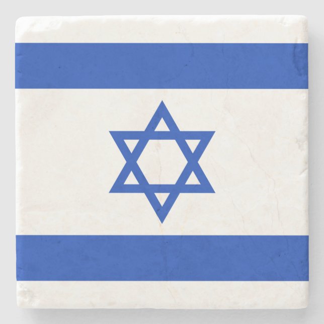 Israel Flagga Stenunderlägg (Framsidan)
