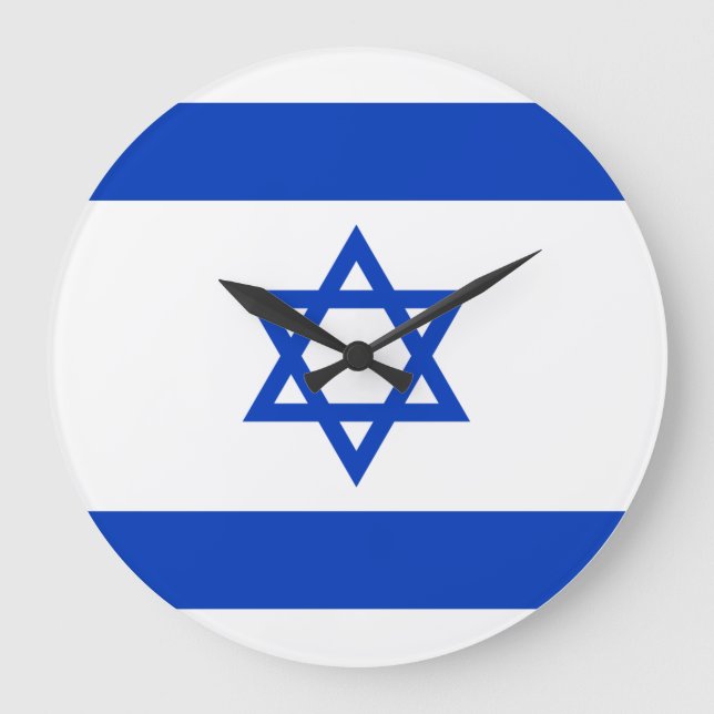 Israel flagga stor klocka (Framsida)