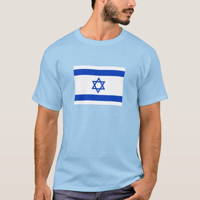 Israel Flagga T Shirt (Framsida)