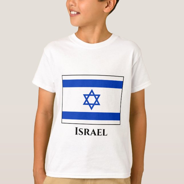 Israel Flagga T Shirt (Framsida)