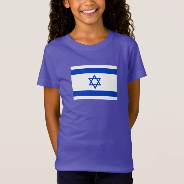Israel Flagga T Shirt (Framsida)