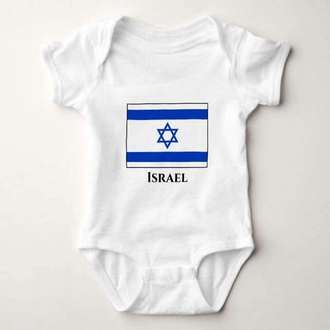 Israel Flagga T Shirt (Framsida)