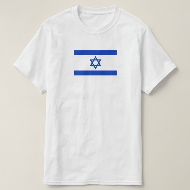 israel flagga t-shirt (Design framsida)