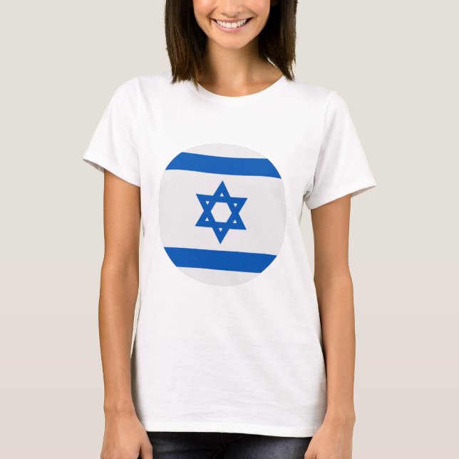 Israel Flagga T Shirt (Framsida)