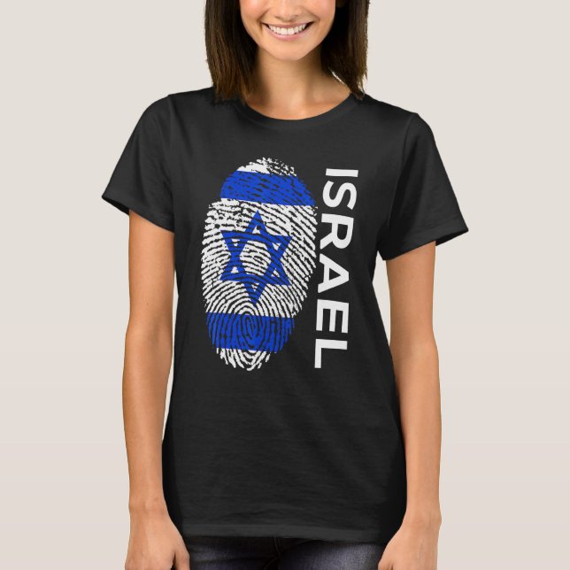 Israel Flagga Team Jersey Sleeve Tee (Framsida)