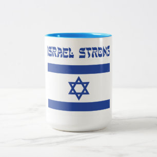 Israel Flagga Två-Tonad Mugg