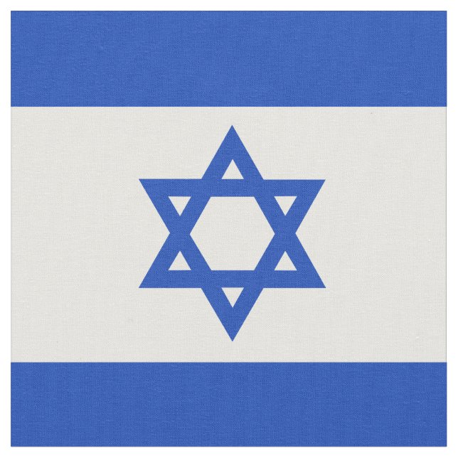 Israel flagga tyg (Närbild)