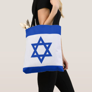 Israel flagga tygkasse