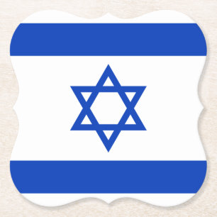 Israel-Flagga Underlägg Papper