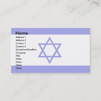 Israel flagga visitkort