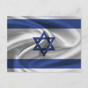 Israel Flagga Vykort