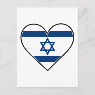 israel flagga vykort