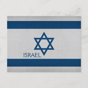 Israel Flagga Vykort