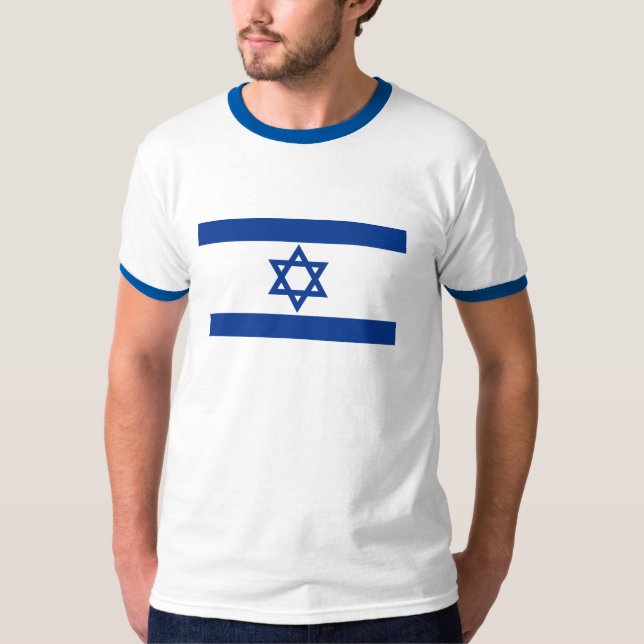 israel flaggaskjorta t-shirt (Framsida)
