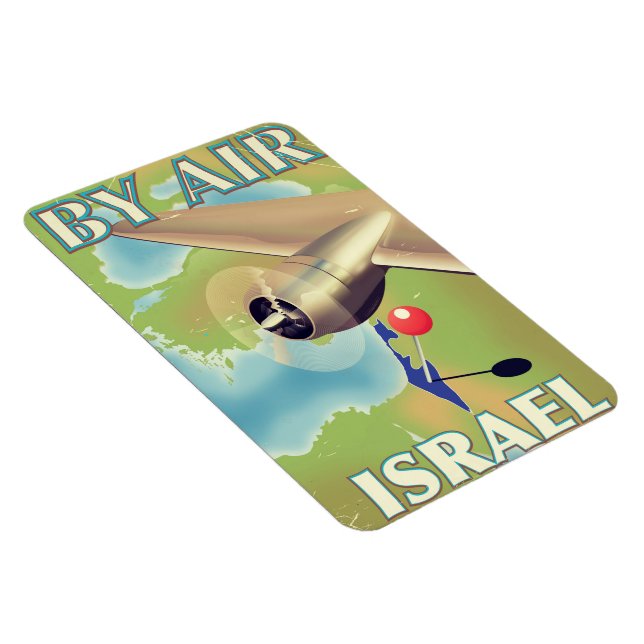 Israel Flygplans vintage resemotiv Magnet (Högersidan)