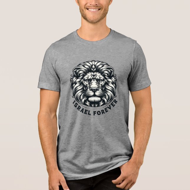 Israel för evigt. Judeens lejon.  T Shirt (Framsida)