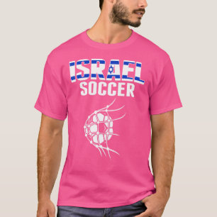 Israel Fotboll Boll I Nät Mål Israelisk Fotboll S T Shirt
