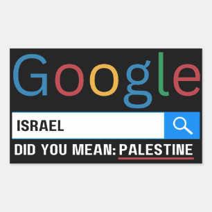 israel gjorde elak Palestina-garantin för forsknin Rektangulärt Klistermärke
