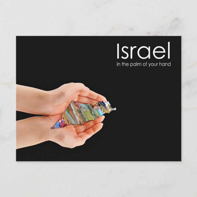 israel i handflatan  vykort (Framsida)