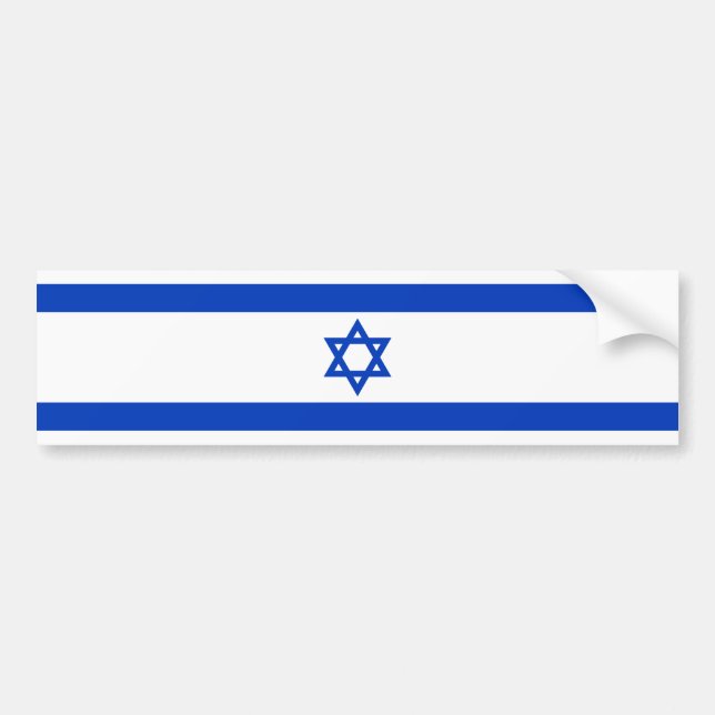 Israel - israelisk flagga bildekal (Framsidan)