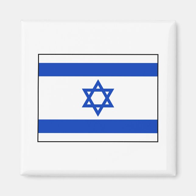 Israel - Israelisk Flagga Magnet (Framsidan)