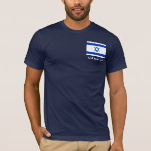 Israel - israelisk flagga tee shirt