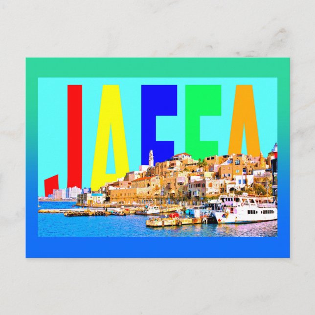Israel Jaffa Vykort (Framsida)