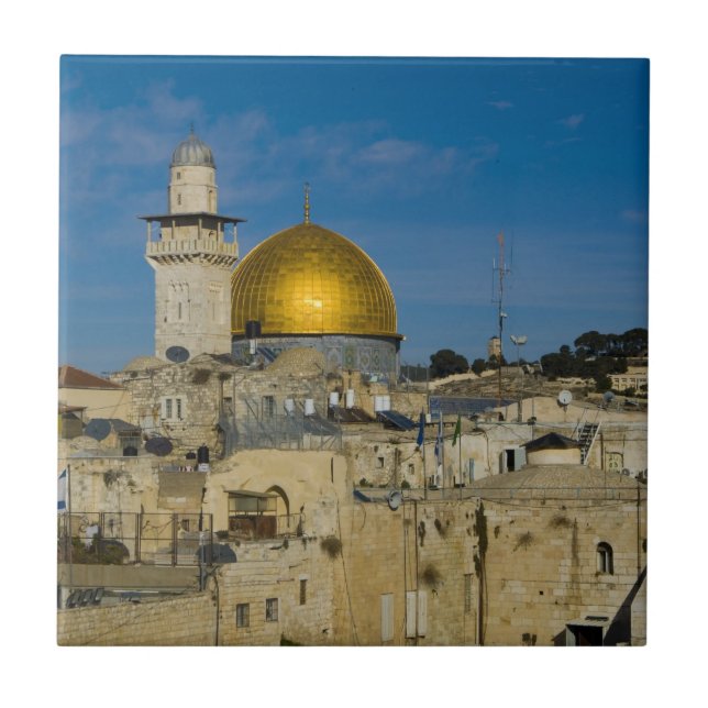 Israel, Jerusalem, Dome of the Sten Kakelplatta (Framsidan)