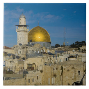 Israel, Jerusalem, Klippdomen Kakelplatta
