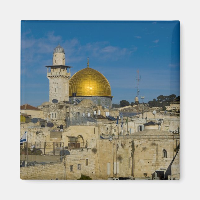 Israel, Jerusalem, Klippdomen Magnet (Framsidan)