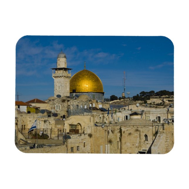 Israel, Jerusalem, Klippdomen Magnet (Horisontell)