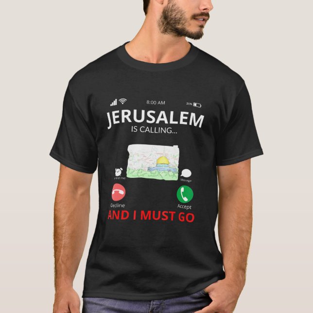 Israel Jerusalem T Shirt (Framsida)