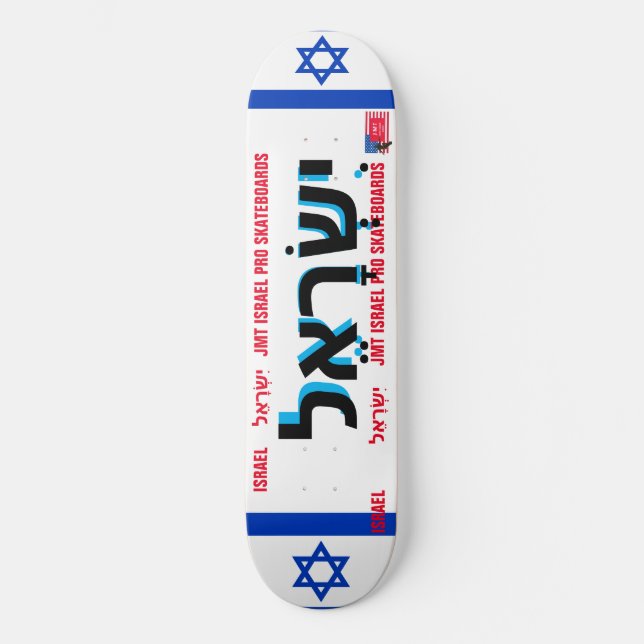 ISRAEL JMT ISRAEL 8 1/4-tums Skateboard Deck (Framsida)