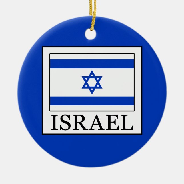 Israel Julgransprydnad Keramik (Framsidan)