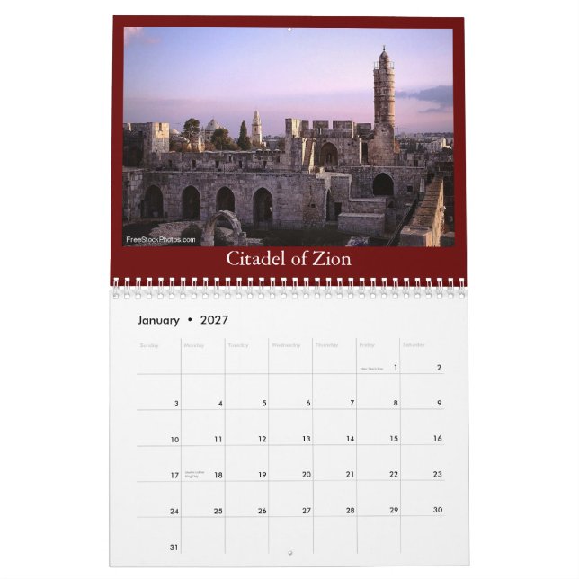 Israel kalender (Jan 2027)