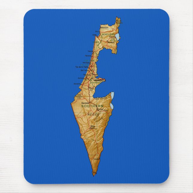 Israel karta Mousepad Musmatta (Framsidan)