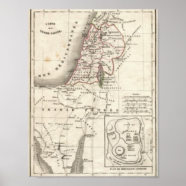 Israel Karta Poster (Framsidan)
