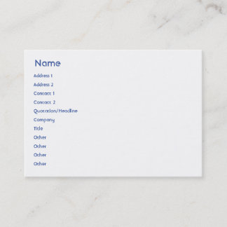 Israel - Knubbig Visitkort