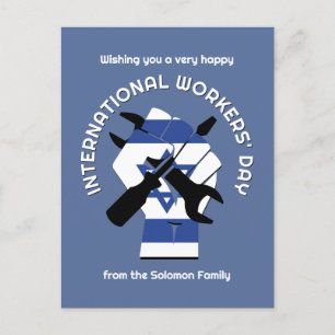 ISRAEL LABOR DAY FÖR internationell-arbetare Vykort