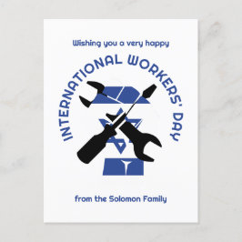 ISRAEL LABOR Internationell Workers DAY Vykort