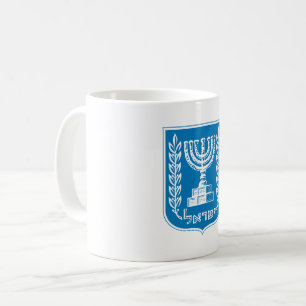 Israel landskapsvapen symbol emblem flagga kaffemugg
