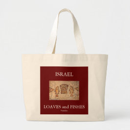 ISRAEL LOAVES och FISKAR hänger lös Jumbo Tygkasse