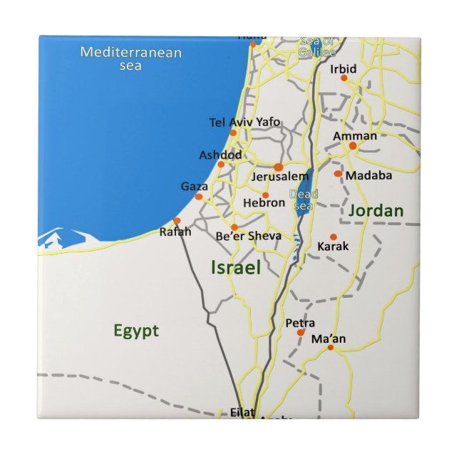 Israel map.JPG Kakelplatta (Framsidan)